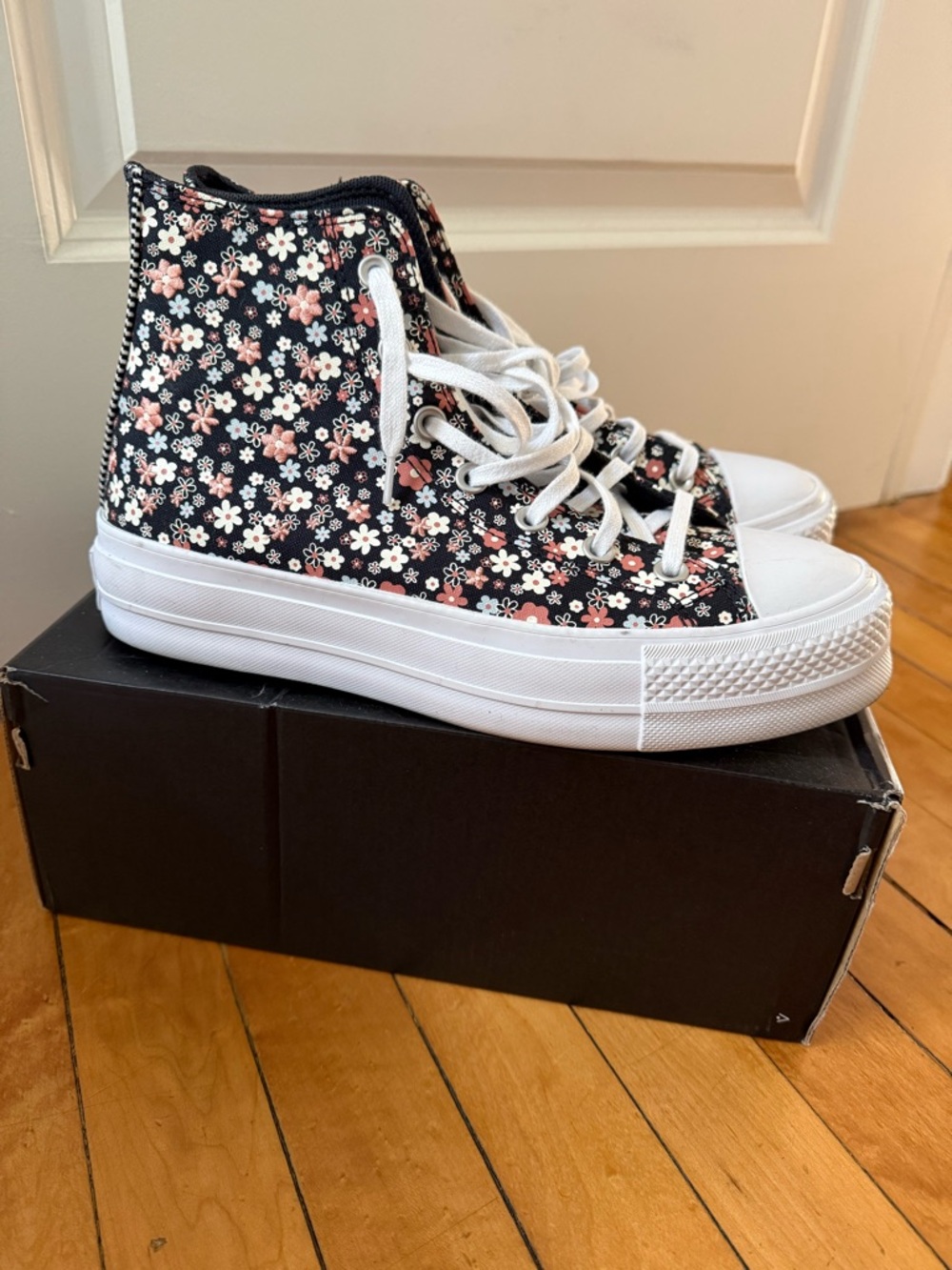 Converse Black Shoe Box with White Logo